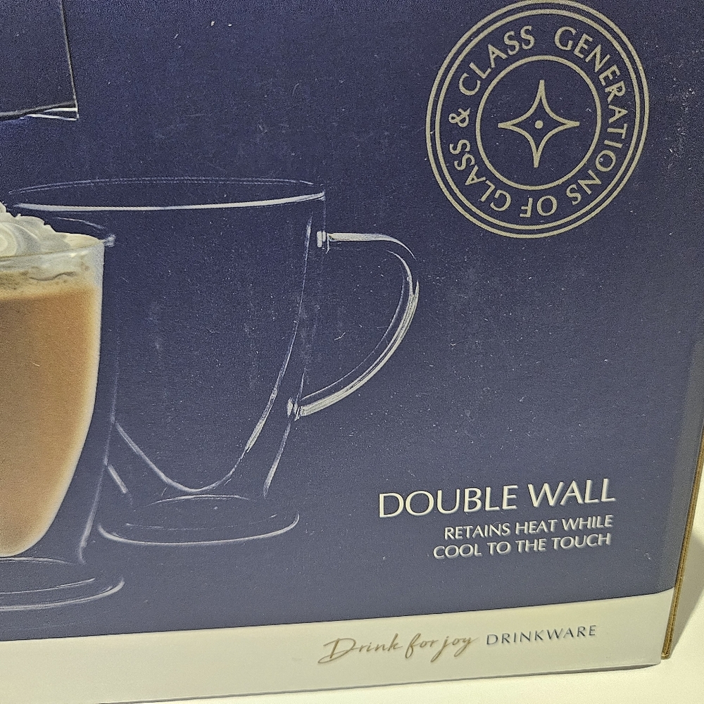 Joy Jolt Double Wall Irish Coffee Glasses - Picture 6 of 10